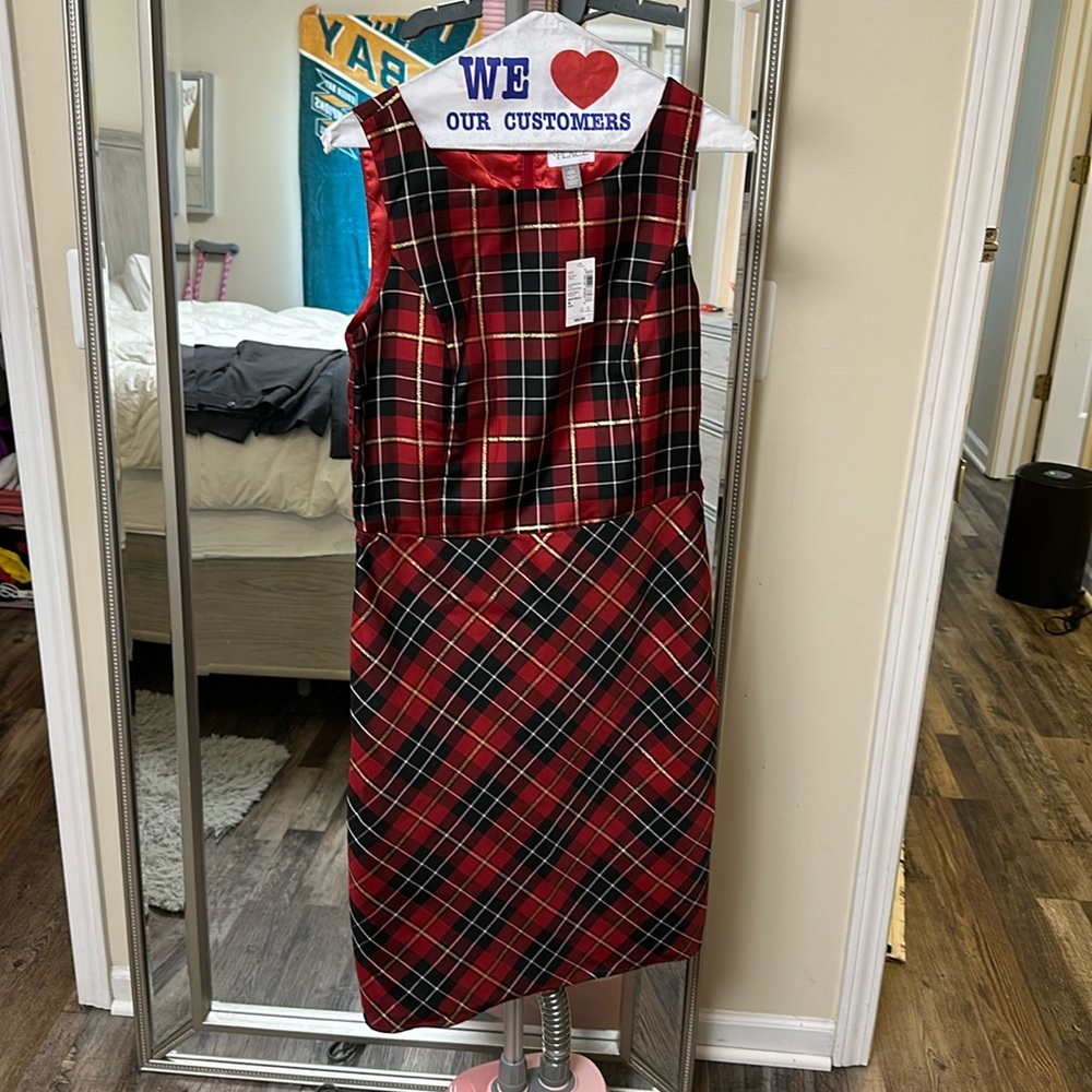 Red plaid dress size 4 women’s dress
